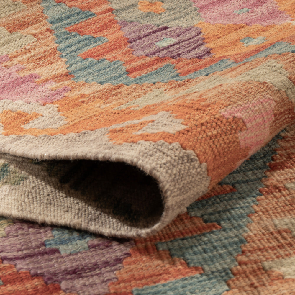 Kelim Teppich - Splash - 203 x 153 cm - bunt