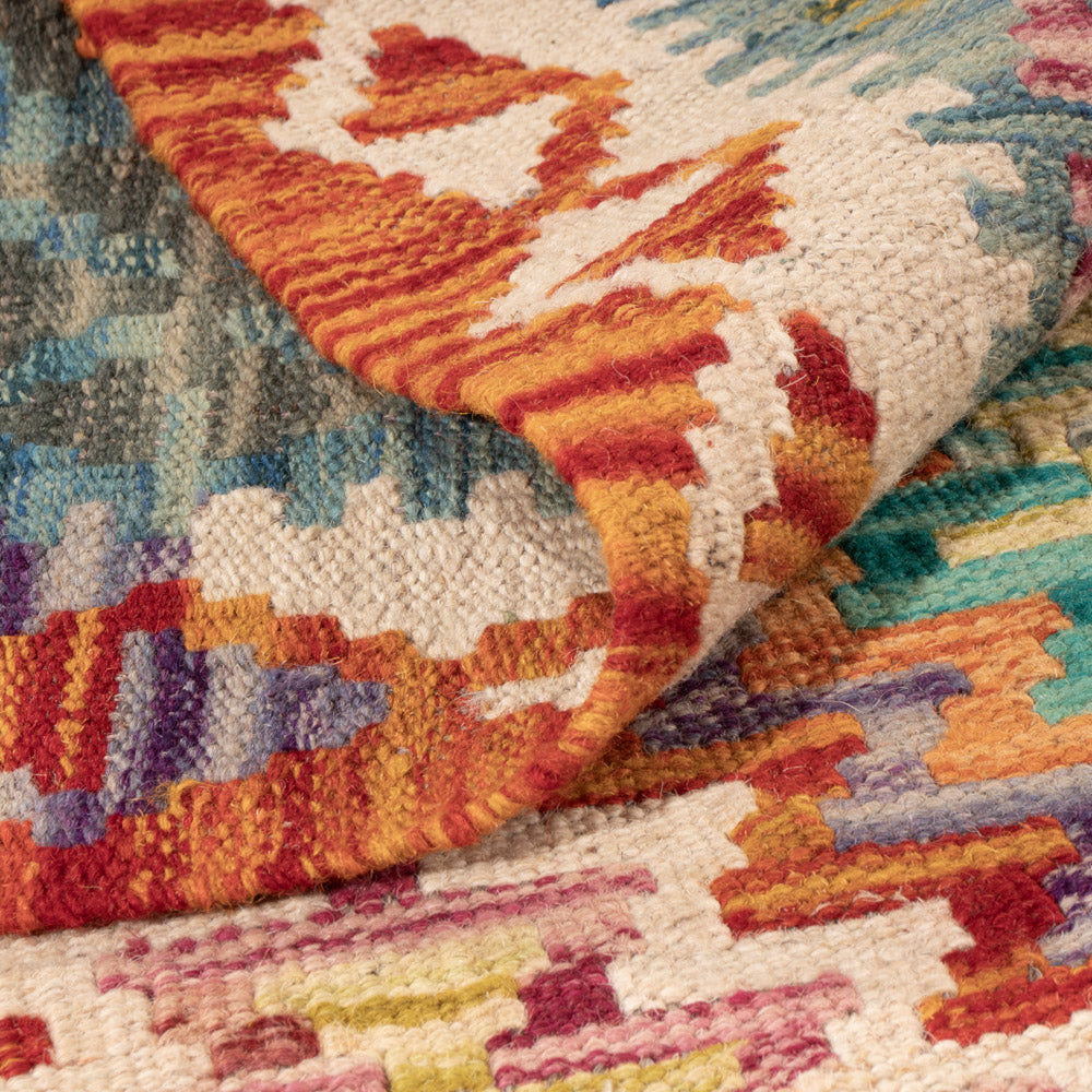 Kelim Teppich - Splash - 149 x 102 cm - bunt