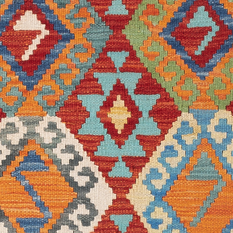 Kelim Teppich - Splash - 146 x 106 cm - bunt