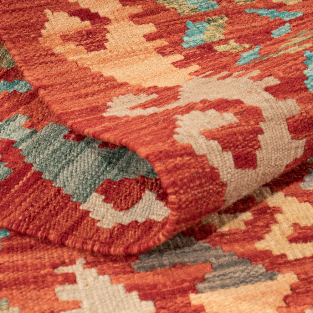 Kelim Teppich - Splash - 147 x 78 cm - bunt