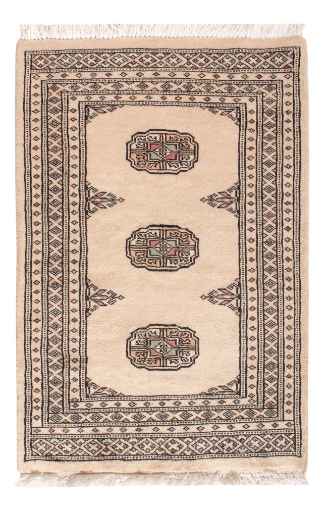 Pakistan Teppich - 89 x 63 cm - creme