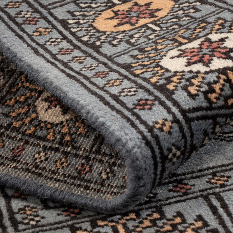 Pakistan Teppich - 96 x 63 cm - hellblau