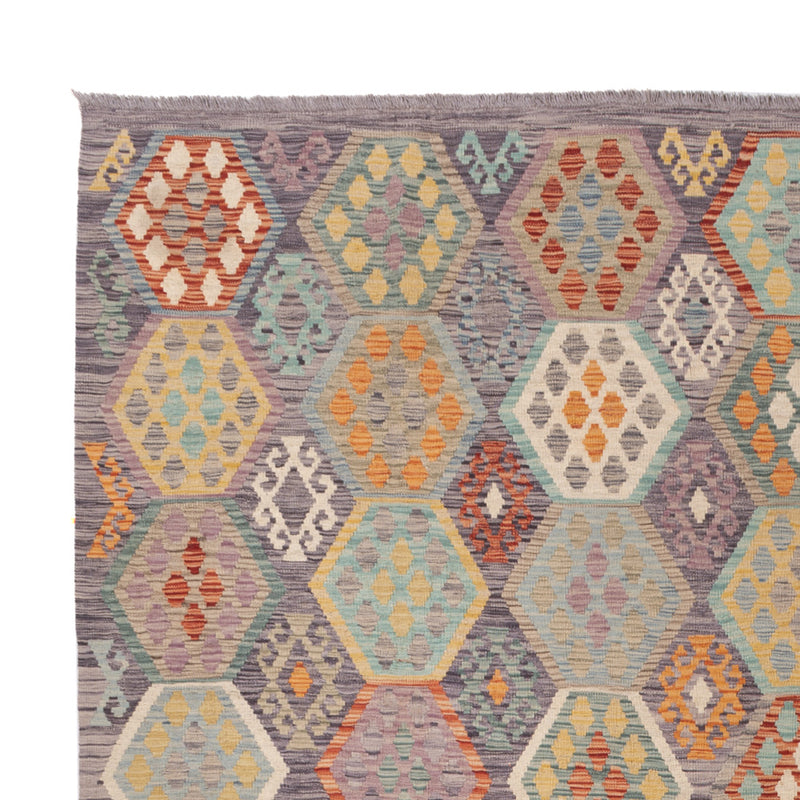 Kelim Teppich - Splash - 349 x 268 cm - bunt