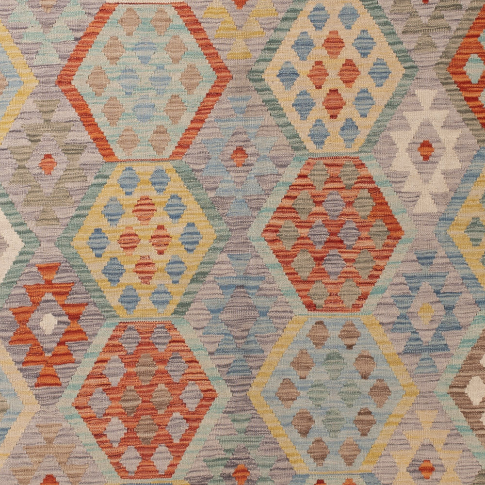 Kelim Teppich - Splash - 345 x 248 cm - bunt