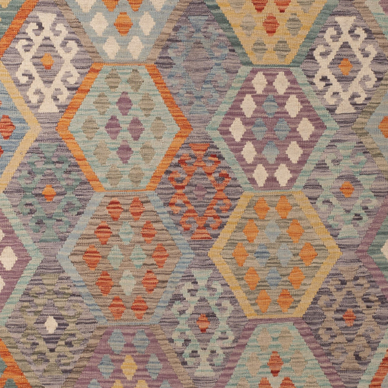 Kelim Teppich - Splash - 346 x 257 cm - bunt