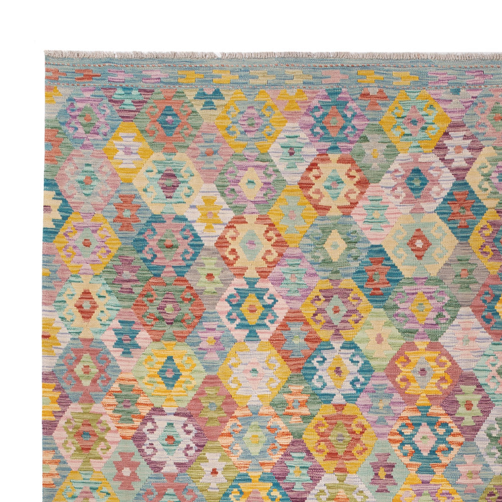 Kelim Teppich - Splash - 336 x 259 cm - bunt