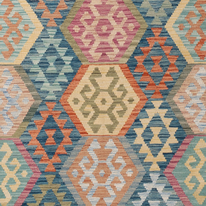 Kelim Teppich - Splash - 345 x 237 cm - bunt