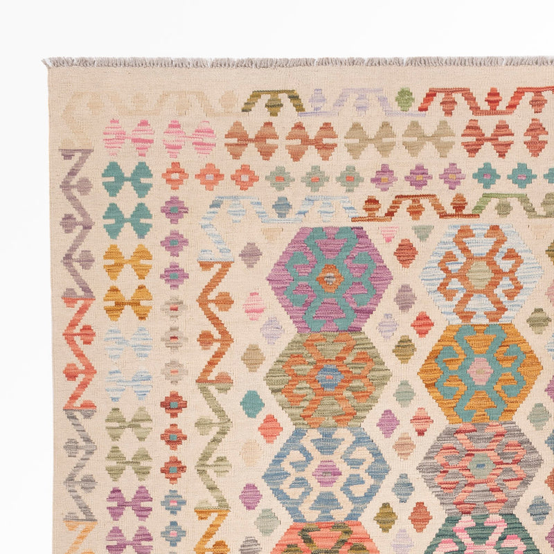 Kelim Teppich - Splash - 287 x 250 cm - bunt