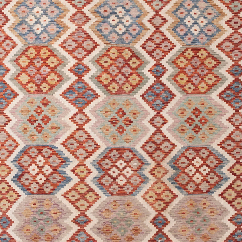 Kelim Teppich - Splash - 403 x 306 cm - bunt