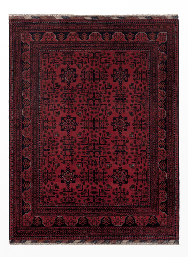 Afghan Teppich - Kunduz - Royal - 196 x 148 cm - rot