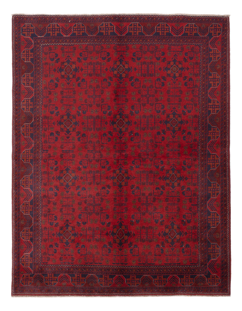 Afghan Teppich - Kunduz - 227 x 174 cm - rot