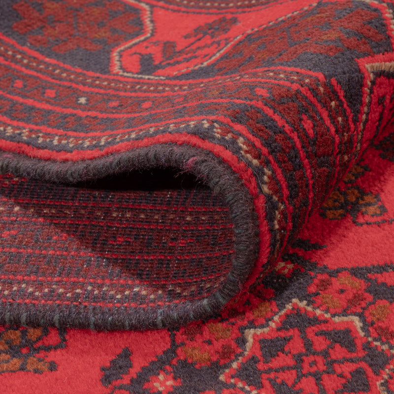 Afghan Teppich - Kunduz - 223 x 173 cm - rot