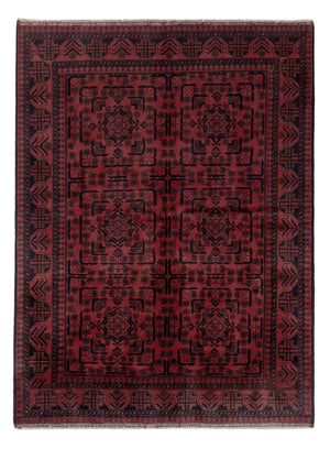 Afghan Teppich - Kunduz - 197 x 146 cm - rot