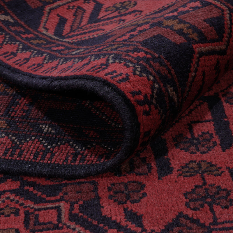 Afghan Teppich - Kunduz - 197 x 146 cm - rot