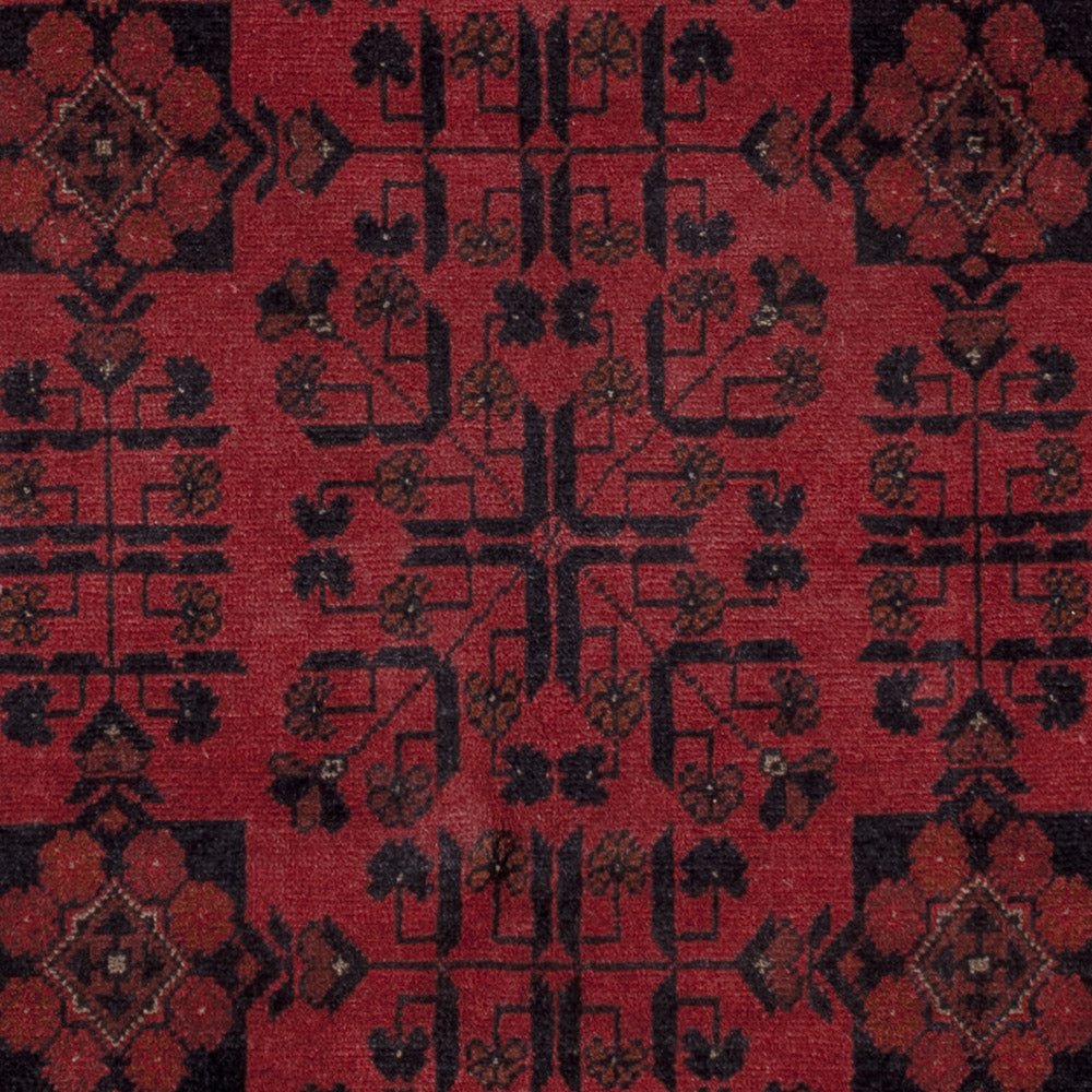 Afghan Teppich - Kunduz - 206 x 151 cm - rot