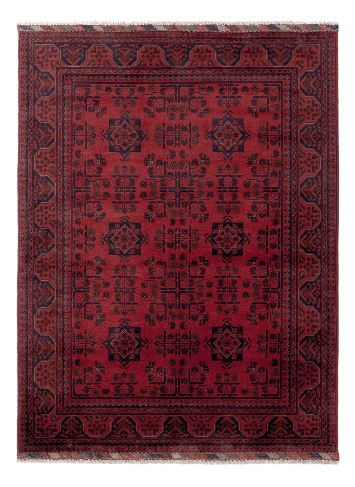 Afghan Teppich - Kunduz - 200 x 148 cm - rot