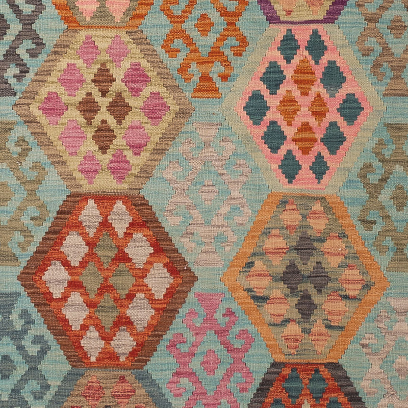 Kelim Teppich - Splash - 347 x 257 cm - bunt