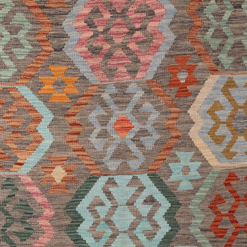 Kelim Teppich - Splash - 353 x 247 cm - bunt