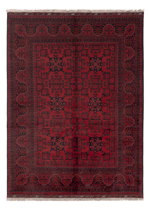 Afghan Teppich - Kunduz - 200 x 145 cm - rot