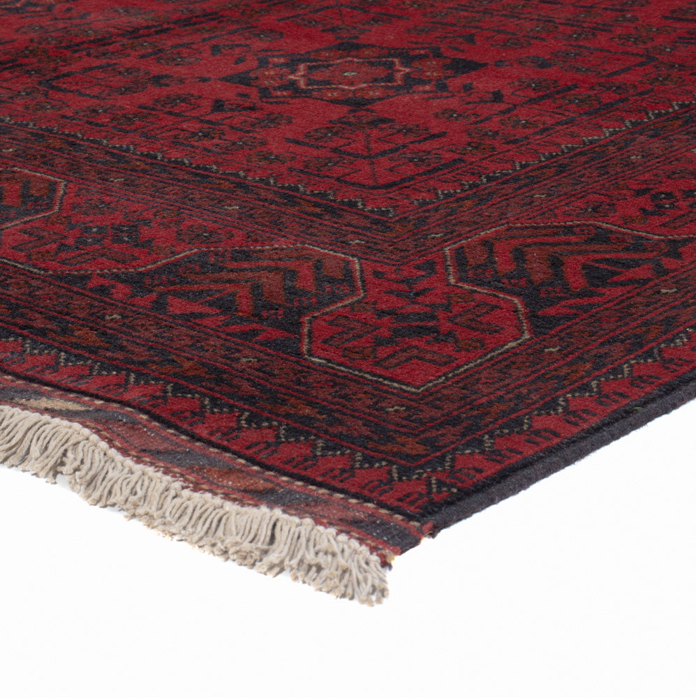Afghan Teppich - Kunduz - 200 x 145 cm - rot