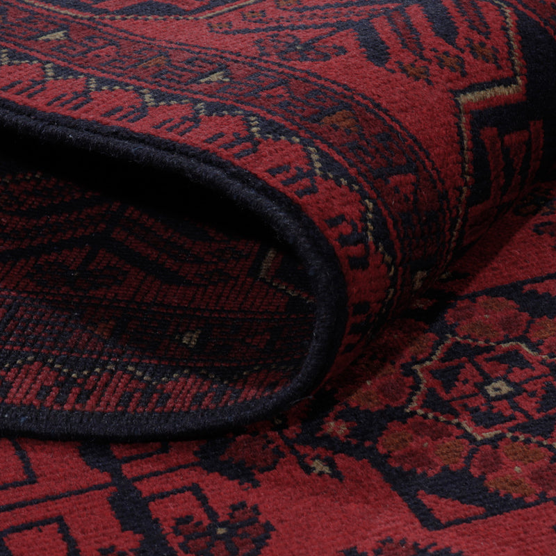 Afghan Teppich - Kunduz - 202 x 146 cm - rot