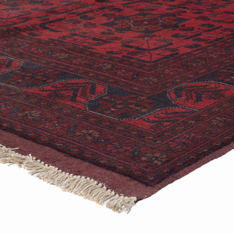 Afghan Teppich - Kunduz - 203 x 149 cm - rot