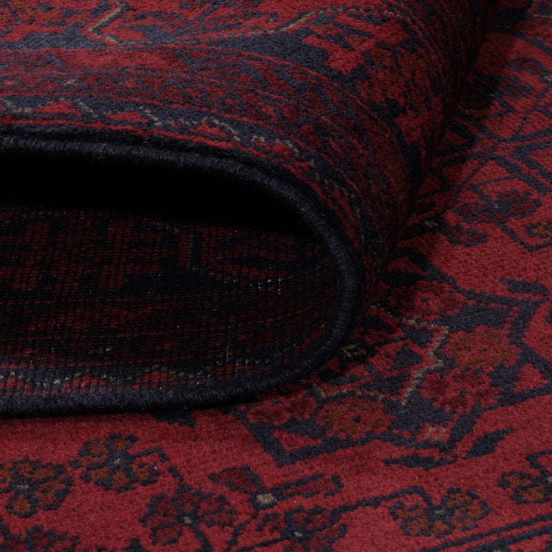 Afghan Teppich - Kunduz - 200 x 151 cm - rot