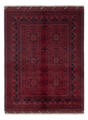 Afghan Teppich - Kunduz - Royal - 199 x 150 cm - rot