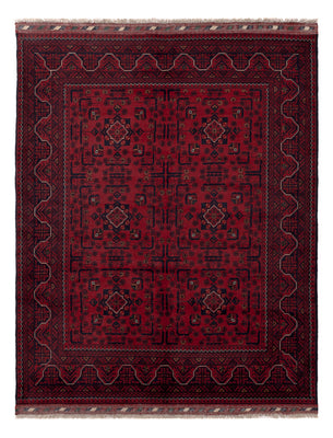 Afghan Teppich - Kunduz - Royal - 195 x 153 cm - rot