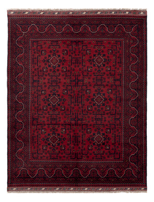 Afghan Teppich - Kunduz - Royal - 195 x 153 cm - rot
