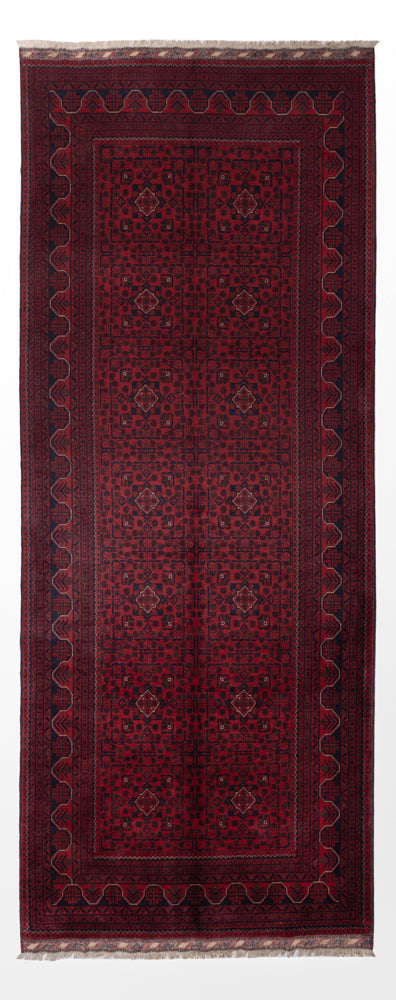 Läufer Afghan - Kunduz - 385 x 148 cm - rot