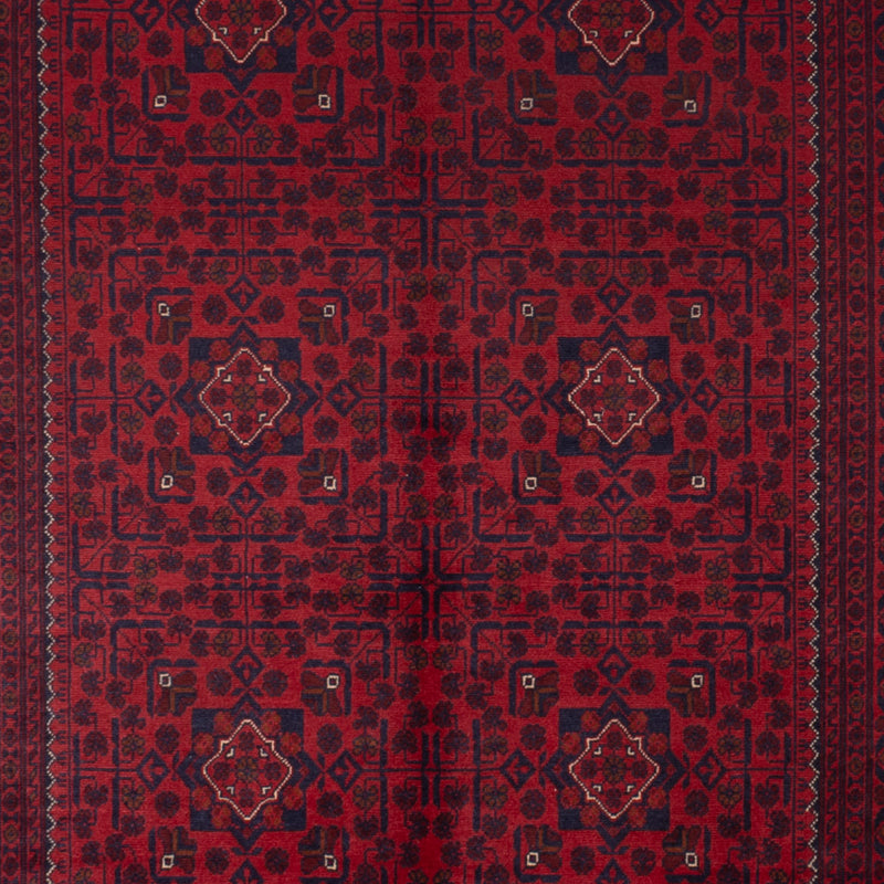 Läufer Afghan - Kunduz - 385 x 148 cm - rot