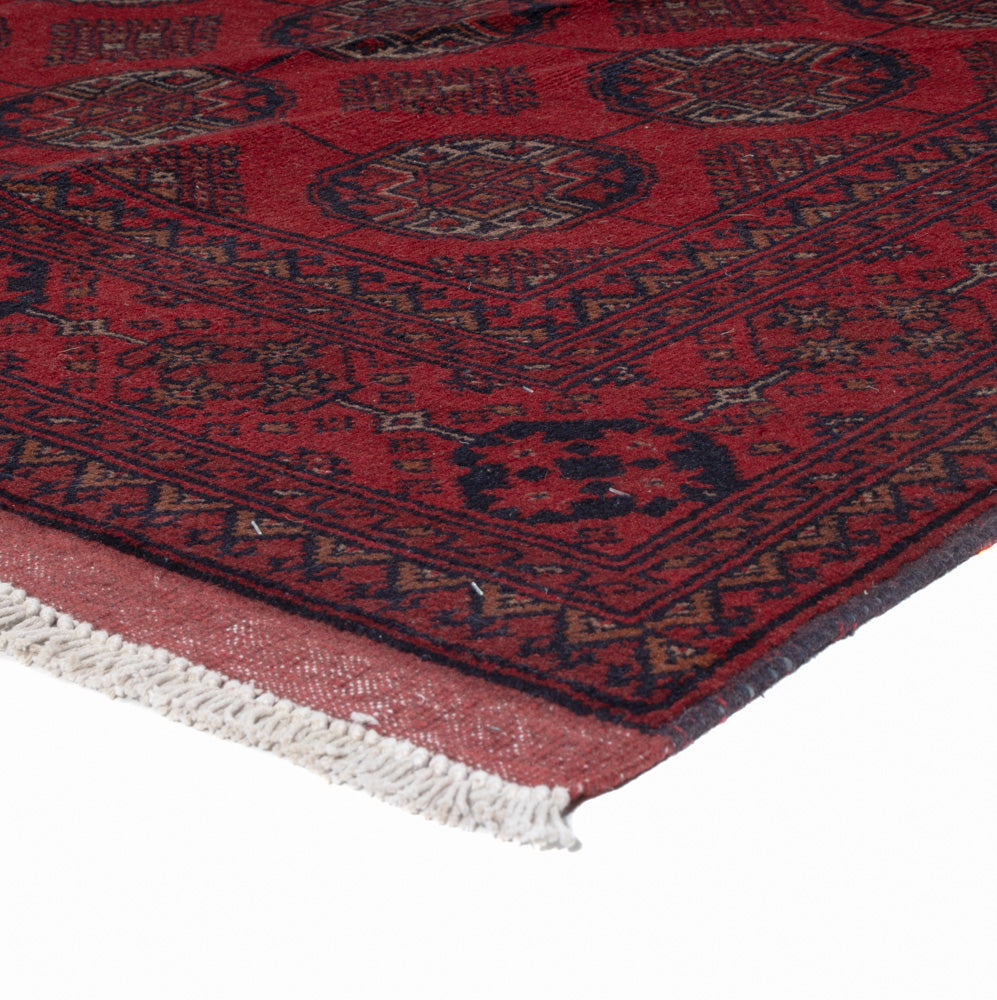 Afghan Teppich - Kunduz - 199 x 150 cm - rot