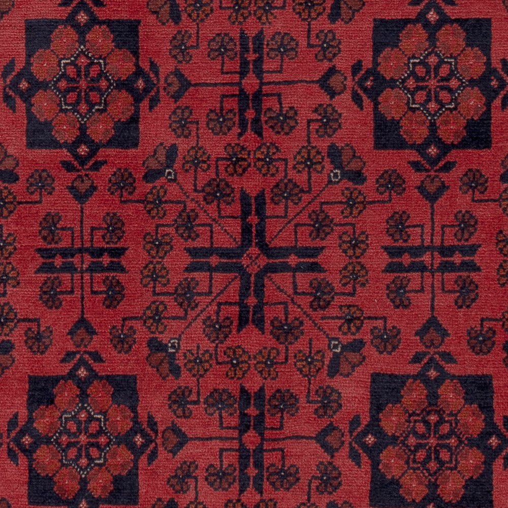Afghan Teppich - Kunduz - 198 x 153 cm - rot