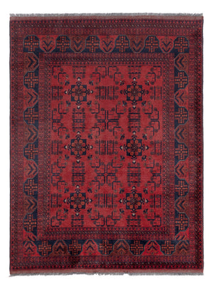 Afghan Teppich - Kunduz - 203 x 154 cm - rot