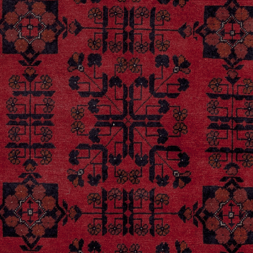 Afghan Teppich - Kunduz - 196 x 151 cm - rot