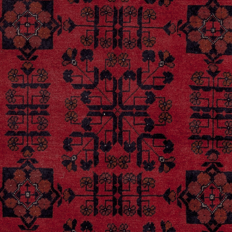 Afghan Teppich - Kunduz - 196 x 151 cm - rot