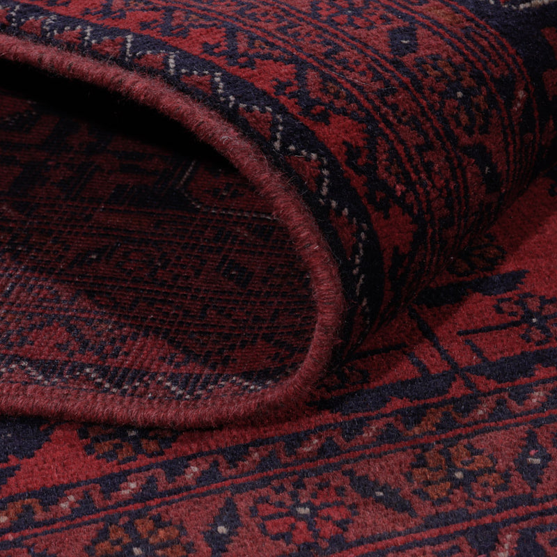 Afghan Teppich - Kunduz - 196 x 151 cm - rot