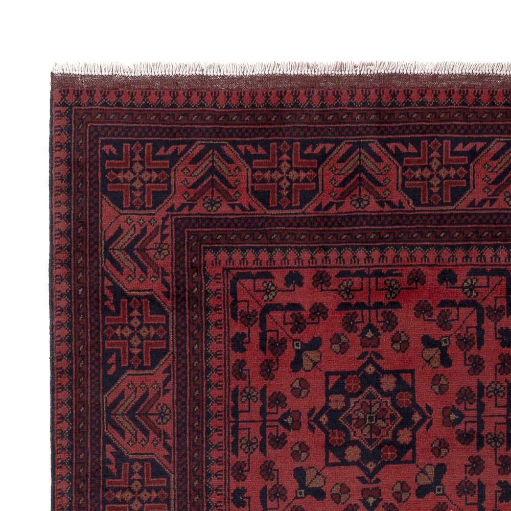 Afghan Teppich - Kunduz - 202 x 155 cm - rot