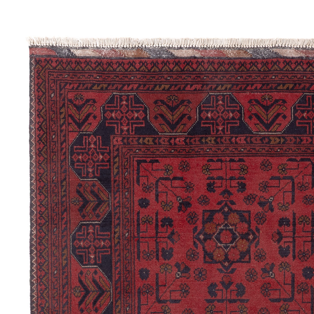 Afghan Teppich - Kunduz - 196 x 148 cm - rot
