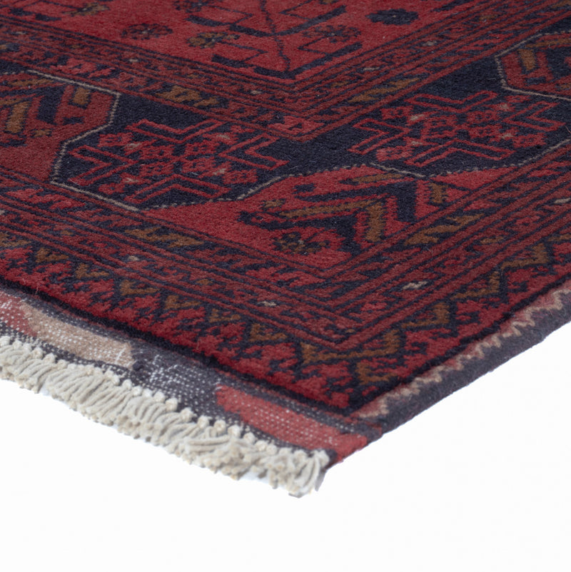 Afghan Teppich - Kunduz - 196 x 148 cm - rot