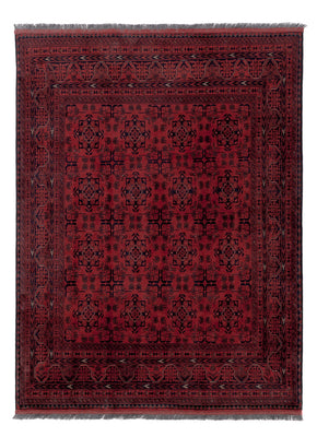 Afghan Teppich - Kunduz - 198 x 148 cm - rot