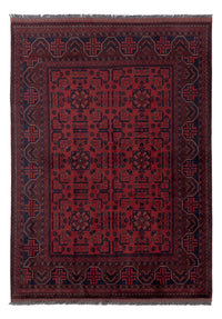 Afghan Teppich - Kunduz - 201 x 148 cm - rot