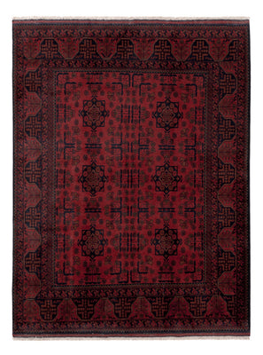 Afghan Teppich - Kunduz - 195 x 150 cm - rot