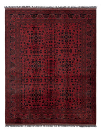 Afghan Teppich - Kunduz - 198 x 153 cm - rot