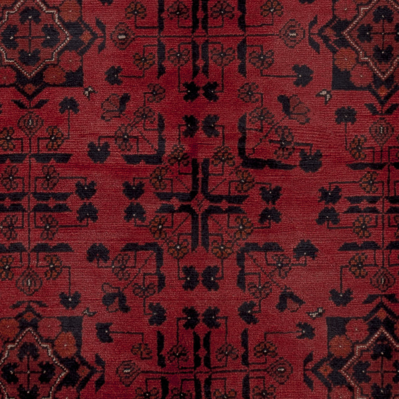 Afghan Teppich - Kunduz - 198 x 153 cm - rot