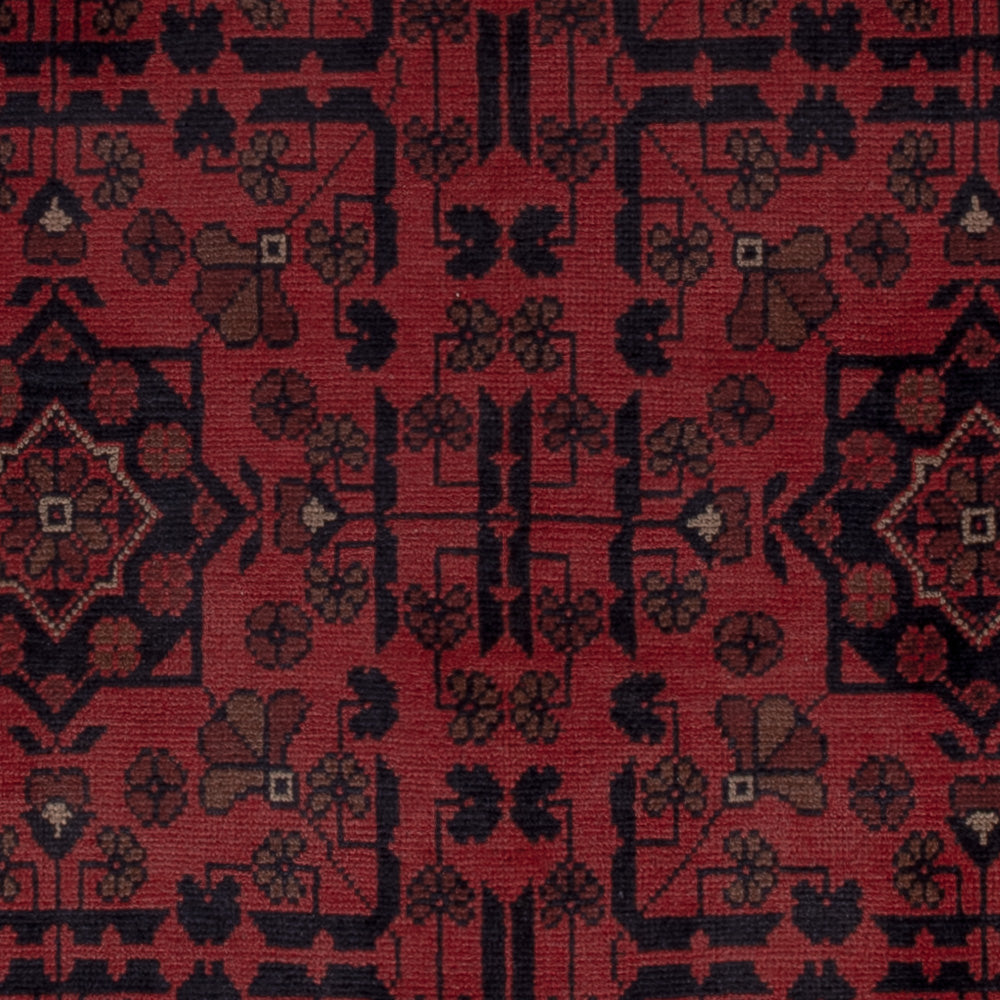 Afghan Teppich - Kunduz - 193 x 150 cm - rot