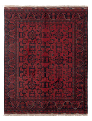 Afghan Teppich - Kunduz - 191 x 155 cm - rot