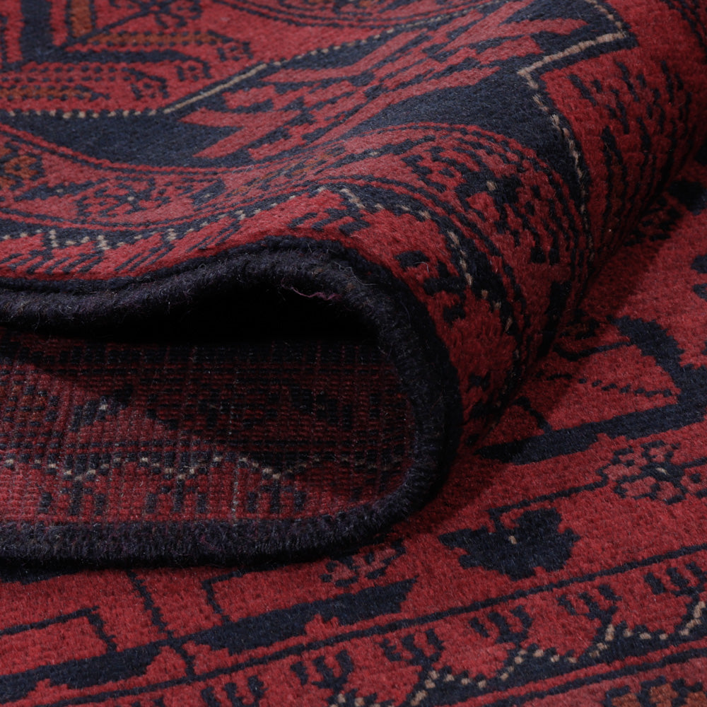 Afghan Teppich - Kunduz - 194 x 148 cm - rot