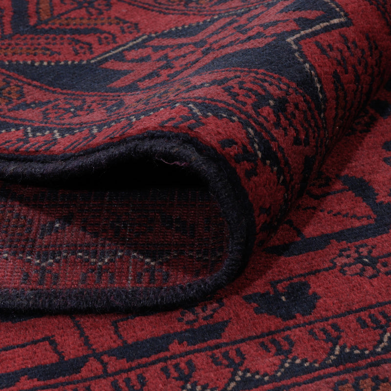 Afghan Teppich - Kunduz - 194 x 148 cm - rot